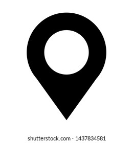 Location vector icon isolated on white background
