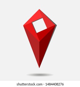Location vector icon isolated on white background
