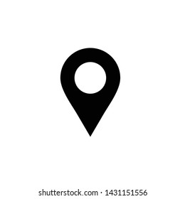 Location vector icon isolated,map pin,pin marker with flat style