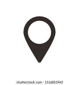 Location vector icon isolated,map pin,pin marker with flat style