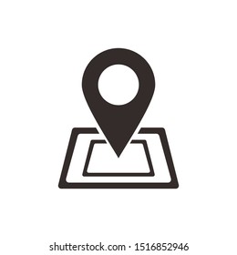 Location vector icon isolated,map pin,pin marker with flat style