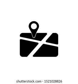 Location vector icon isolated,map pin,pin marker with flat style