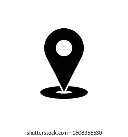 Location vector icon isolated,map pin,pin marker with flat style
