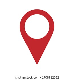 Location vector icon isolated,map pin,pin marker with flat style