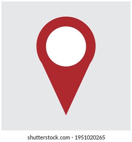 Location vector icon isolated,map pin,pin marker with flat style