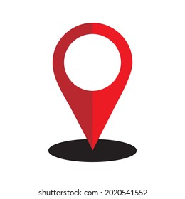 Location vector icon isolated,map pin,pin marker with flat style