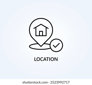 Location Vector, Icon Or Logo Sign Symbol Illustration