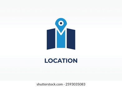 location vector, icon or logo sign isolated symbol illustration