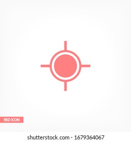 location Vector icon. Lorem Ipsum Flat Design