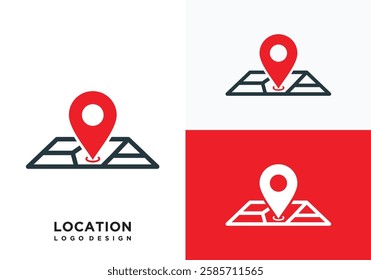 location vector icon with map mark. point illustration sign collection. position symbol. place logo.