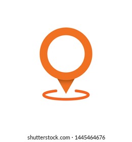 Location vector icon, map pin gps pointer.