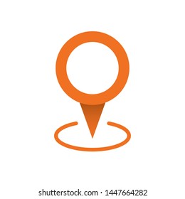 Location vector icon, map pin gps pointer.