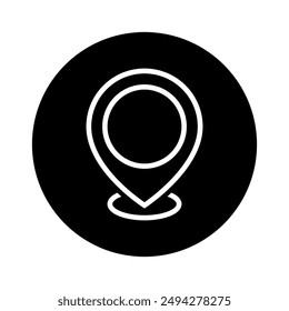 Location vector icon. Map pin illustration sign. point symbol. Pin logo.