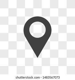 Location vector icon in modern design style for web site and mobile app
