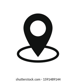 Location vector icon in modern design style for web site and mobile app