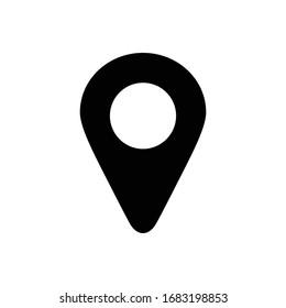 Location vector icon on white background