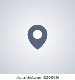 Location vector icon, Pin vector icon