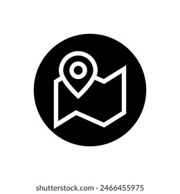 Location vector icon. Pin icon. Map pin illustration sign. point symbol. Position log