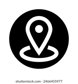 Location vector icon. Pin icon. Map pin illustration sign. point symbol. Position log