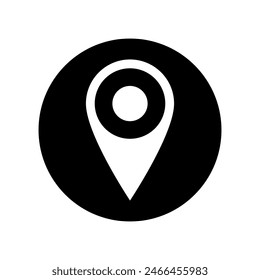 Location vector icon. Pin icon. Map pin illustration sign. point symbol. Position log