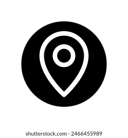 Location vector icon. Pin icon. Map pin illustration sign. point symbol. Position log