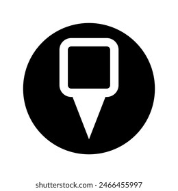 Location vector icon. Pin icon. Map pin illustration sign. point symbol. Position log