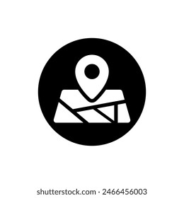 Location vector icon. Pin icon. Map pin illustration sign. point symbol. Position log