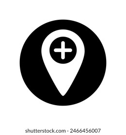 Location vector icon. Pin icon. Map pin illustration sign. point symbol. Position log