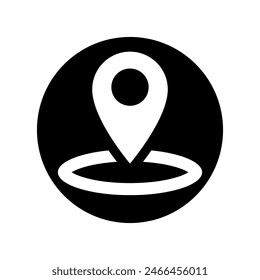 Location vector icon. Pin icon. Map pin illustration sign. point symbol. Position log