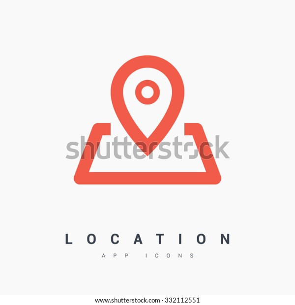 Vector De Stock Libre De Regalias Sobre Icono Del Vector De Ubicacion Pinche332112551