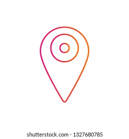 Location vector icon - Place symbol - GPS pictogram