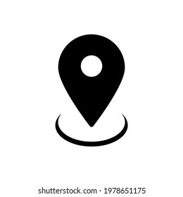 Location vector icon. Place symbols. GPS pictogram. Simple vector illustration for graphic and web design.