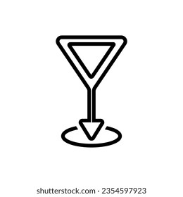 location vector icon. Point illustration sign. Position symbol. Place logo.