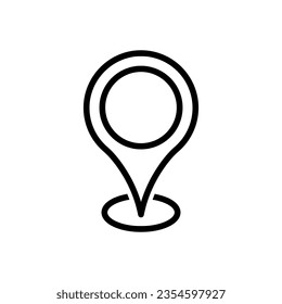 location vector icon. Point illustration sign. Position symbol. Place logo.