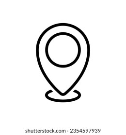 location vector icon. Point illustration sign. Position symbol. Place logo.