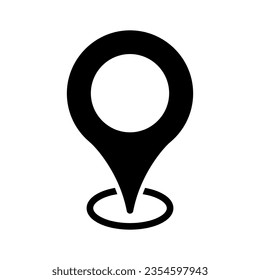 location vector icon. Point illustration sign. Position symbol. Place logo.