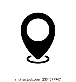 location vector icon. Point illustration sign. Position symbol. Place logo.