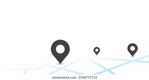 Vector de ubicación, conjunto de iconos de ubicación, icono de pin, icono de mapa, icono de ubicación