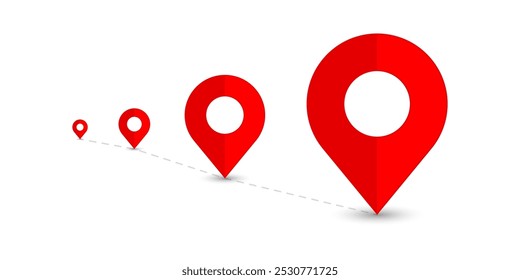 vetor de local, conjunto de ícones de local, ícone de pin, ícone de mapa, ícone de local