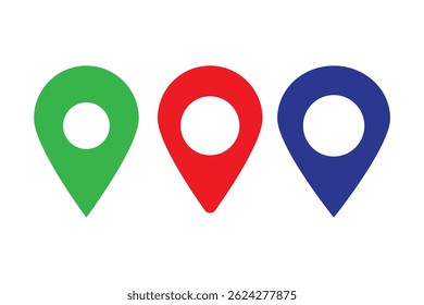 location vector icon set. point illustration sign collection. position symbol. place logo.