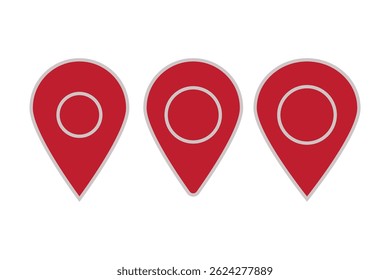 location vector icon set. point illustration sign collection. position symbol. place logo.