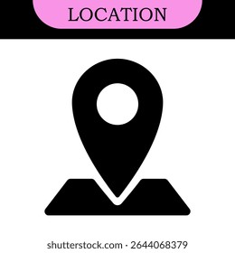 location vector icon set. point illustration sign collection. position symbol. place logo. colorful set of icons