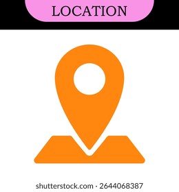 location vector icon set. point illustration sign collection. position symbol. place logo. colorful set of icons