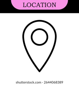 location vector icon set. point illustration sign collection. position symbol. place logo. colorful set of icons