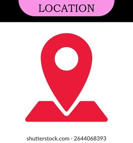 location vector icon set. point illustration sign collection. position symbol. place logo. colorful set of icons