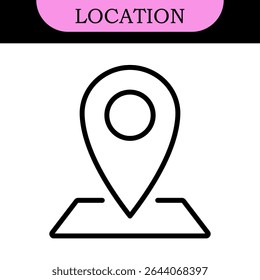 location vector icon set. point illustration sign collection. position symbol. place logo. colorful set of icons