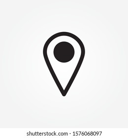 Location vector icon, simple sign for web site and mobile app.