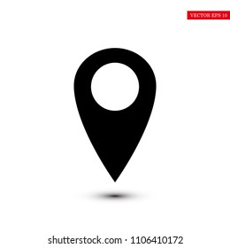 location vector icon, stock vector illustration flat design style