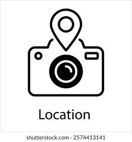 Location Vector icon stock illustration