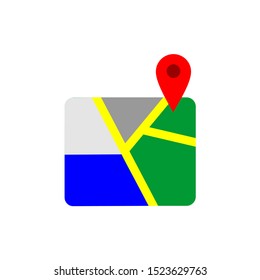Location vector icon. Symbol Flat icon Location Marker isolated on a white background on eps 10. Can be used for graphic, web and other designs.